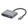 Manhattan® USB-C® to HDMI® and VGA 4-in-1 Docking Converter with Power Delivery in Silver - 3 of 4