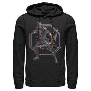 Men's Marvel Black Widow Taskmaster Target Pull Over Hoodie - 1 of 3