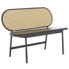 Quillion Cane Bench  - Black/Natural - Safavieh - 4 of 4