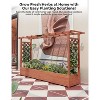 Raised Garden Bed with Trellis, Hanging Roof, and 4 Drainage Holes, Freestanding Elevated Garden Bed for Climbing Plants, Vines, Flowers - 4 of 4