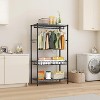 Heavy Duty Clothes Rack, 3 Tiers Rolling Garment Rack for Hanging Clothes, Adjustable Wire Clothing Rack With Storage Shelves - 3 of 4