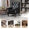 CAVINAS PU Leather Upholstered Accent Chair with Rubber Wood Legs, Modern Armchair with Wide Backrest for Living Room or Bedroom - 4 of 4