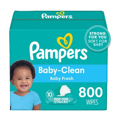 Pampers Baby Clean Fresh Scented Baby Wipes - 800ct