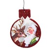 Primitives By Kathy 4.0 Inch Santa Ornament Set Reindeer Believe Naughty Nice Tree Ornament Sets - 2 of 4