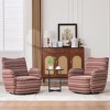 KTMBDW Swivel Accent Chair, Upholstered Fabric Chair for Living Room, Fully Assembled - 3 of 4