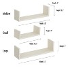 Americanflat Floating Shelves Made Of Composite Wood - Wall Mounted in Various Dimensions - Pack Of 3 - 2 of 4