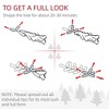 HOMCOM 2.5 Ft/30" 2 Pack Outdoor Entryway Pre-Lit Artificial Christmas Tree Cordless with 70 Branches, Warm White LED lights, Red Berries, Pine Cones - 3 of 4