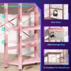 Bestier 44” Gaming Desk with Power Outlets & USB Ports, LED Computer Desk with 4-Tier Storage Shelves - 4 of 4
