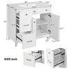 ChicFurnit 36 Inch Bathroom Vanity with Sink Freestanding Storage Cabinet with Soft Close Drawer Adjustable Shelf for Bathroom, 18.3"*36"*34" - 3 of 4