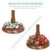 Best Choice Products Solar Outdoor Bird Bath Pedestal Fountain Garden Decoration w/ Fillable Planter Base - 4 of 4