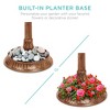 Best Choice Products Solar Outdoor Bird Bath Pedestal Fountain Garden Decoration w/ Fillable Planter Base - image 4 of 4