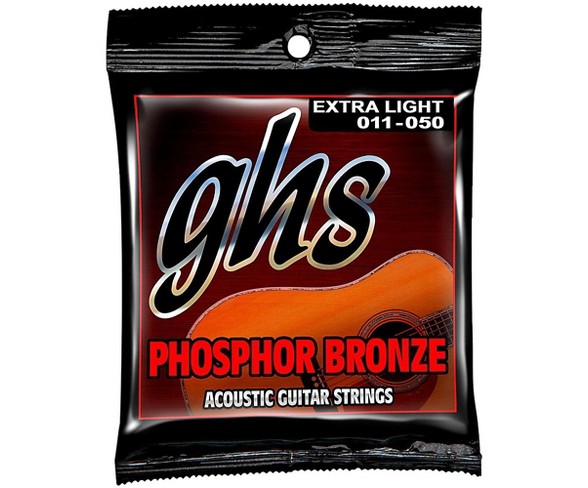GHS Phosphor Bronze Acoustic Guitar Strings - Extra Light
