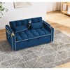 CAVINAS 55.51" Convertible Sleeper Chair,Folding Sofa Bed with Adjustable Backrest,Comfortable Couches with USB Port for Living Room - 2 of 4