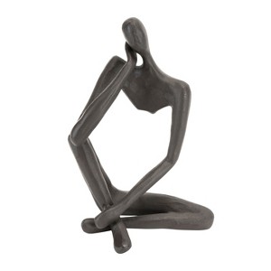 Danya B Modern Thinking Man Iron Sculpture - 1 of 3