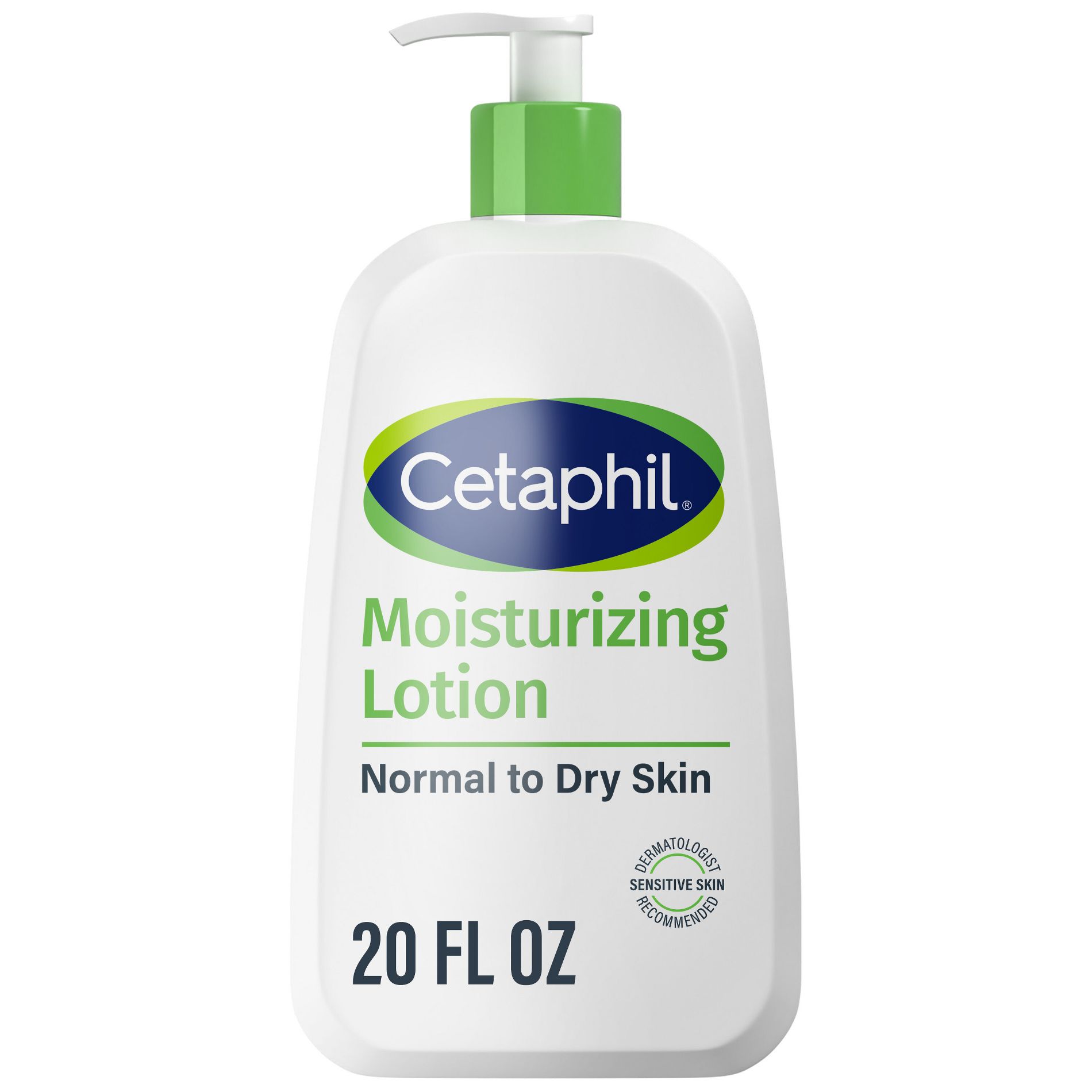 Cetaphil Moisturizing Face and Body Lotion for Dry Skin, Unscented - 20 fl oz: Pump Bottle, Hypoallergenic, Paraben-Free, Non-Toxic