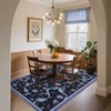 Floral Area Rug Machine Washable Rug For Playroom,Cute Throw Carpet For Girls,Low Pile Non Slip Non Shedding Rug - 4 of 4
