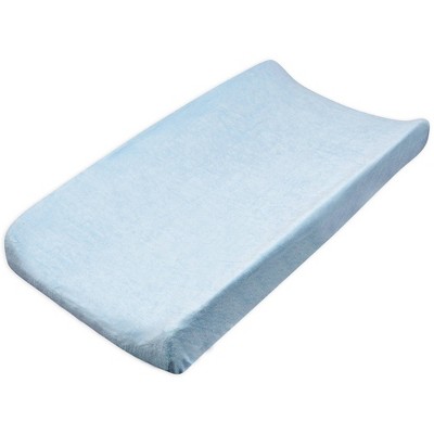 Honest Baby Organic Cotton Baby Terry Changing Pad Cover - Light Blue