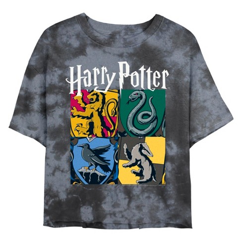 Junior's Harry Potter Hogwarts Houses Vintage Collage T-Shirt - image 1 of 4