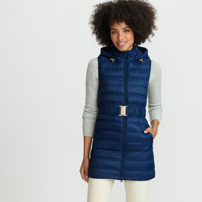 Lands' End Women's Wanderweight Belted Packable Down Vest