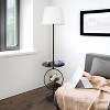 Lalia Home 61.4" Modern Elegance Floor Lamp with Built-In Side Table Black - 4 of 4