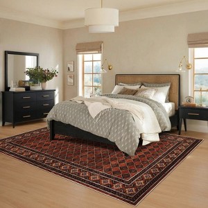 COZONY Checkered Area Rug Runner, Machine Washable Low Pile Modern Floor Carpet Mat with Non-Slip Backing for Living Room, Bedroom, Office - 1 of 4