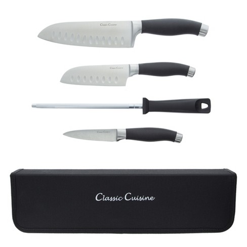 7 Pieces Professional Kitchen Knife Set, Meat Knife, Chef's Knife with  Non-Slip Handle for Home, Kitchen and Restaurant (Black)