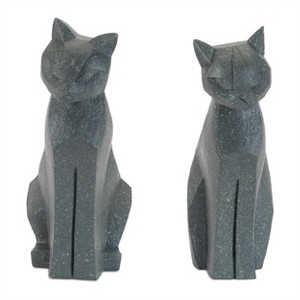 Modern Sitting Cat Statue (Set of 4) - 1 of 3