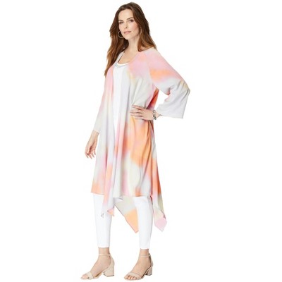 Roaman's Women's Plus Size Hanky Hem Duster
