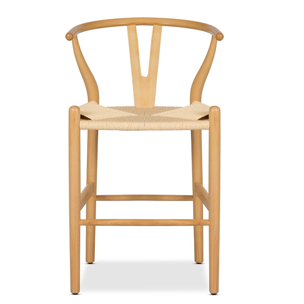 Jameson Weave Counter Height Barstool Natural - Poly & Bark