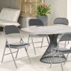 Real Relax Folding Chairs with Padded Seats for Events Home Office, Pu Leather Folding Chair - 4 of 4