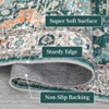 Retro Vintage Washable Area Rug, Stain Resistant, Non-Slip, Non-Shedding,Low Pile, Portable Indoor Carpet for Living Room, Bedroom - 3 of 4