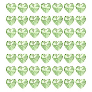 Unique Bargains DIY Lamp Art Craft Decorative Crystal Pendants Heart Beads 50 Pcs - 1 of 4