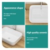 ONWITH 20x15 Inch White Ceramic Rectangular Vessel Bathroom Sink - 4 of 4