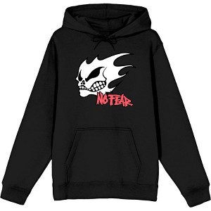 No Fear Fire Skull Logo Adult Long Sleeve Hoodie - 1 of 3