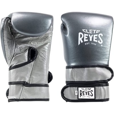 Cleto Reyes Hook And Loop Leather Training Boxing Gloves - Blue/silver :  Target