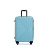 Convenient travel trio: ABS spinner suitcases with built-in TSA locks and extra hooks for accessories (20/24/28-inch sizes). - 3 of 4