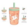 LunaLulinlk 15oz Toddler Cups For Travel or At Home, Durable Plastic Sippy Cups With Leak-Proof Design is Perfect For Kids (Unicorn) - 3 of 4