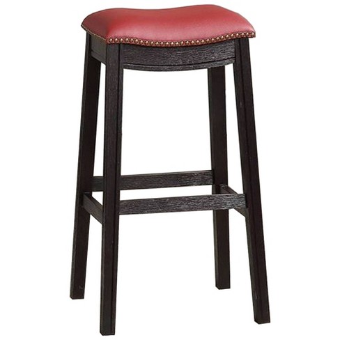 Red saddle best sale bar stools