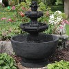Sunnydaze 34"H Electric Polyresin 3-Tier Budding Fruition Outdoor Water Fountain - 4 of 4