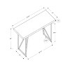 Monarch Specialties Computer Desk Home Office Laptop 48InchL Work Metal Laminate White Grey Contemporary Modern - 3 of 4