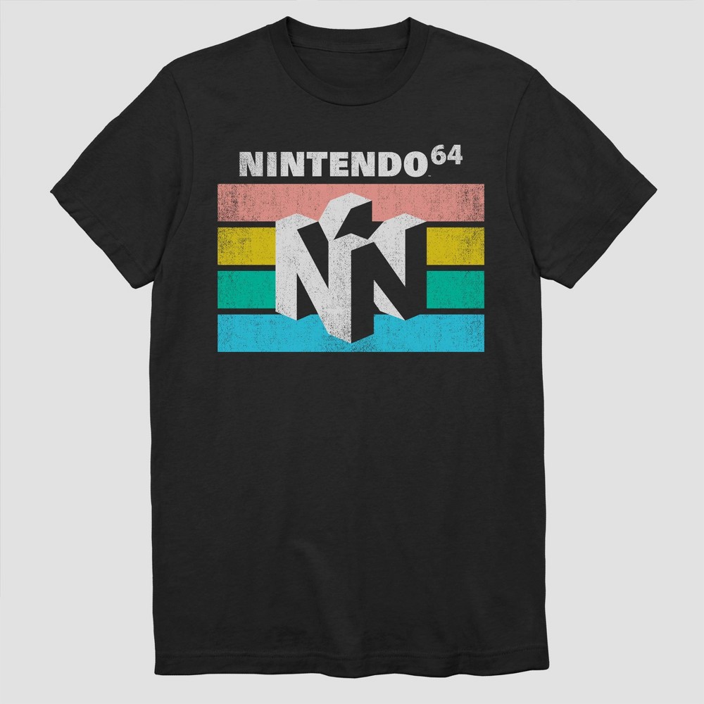 Size medium Men's Nintendo Only The Best Classic Fit Short Sleeve Graphic T-Shirt - Black M