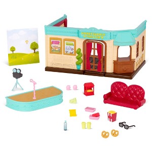 Li'l Woodzeez Honeysuckle Playset - 23pc Toy Movie Theatre - 1 of 4