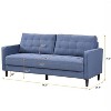 CAVINAS 74" Modern Sofa with Armrests for Living Room,2-Seater Upholstered Couch,High Resilience Love Seat Sofa,Solid Wood Frame Comfy Couch - 3 of 4