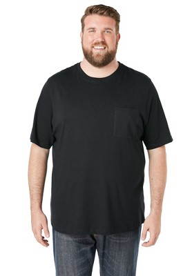 KingSize Shrink-Less Lightweight Pocket Crewneck T-Shirt