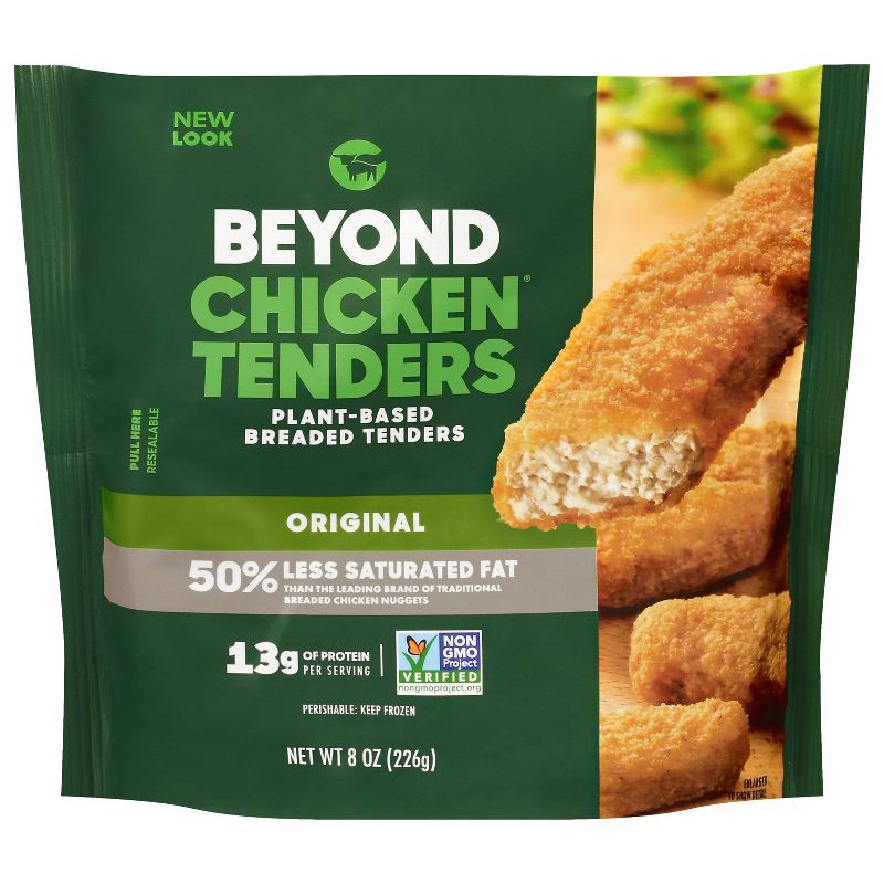 Beyond Meat Beyond Chicken Plant-Based Breaded Tenders Original - Frozen - 8oz, 1 of 5