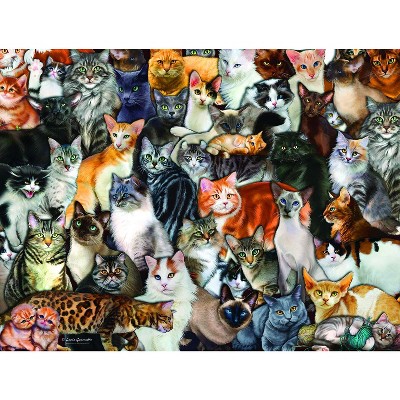 Sunsout Cat Collage 300 pc   Jigsaw Puzzle 60934