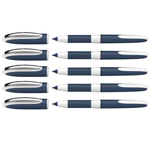 Schneider One Change Refillable Rollerball Pens, 0.6 mm, Black, Pack of 5 - 1 of 1