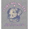 "I Like Big Mutts And I Cannot Lie"  Whimsical Dog  Adult Long Sleeve Hoodie - 2 of 2