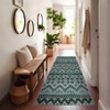 Vintage Geometic Rugs for Living Room Non Slip Non Shedding Washable Ultra Thin Carpet Stain Resistant Indoor Foldable Soft Rug for Bedroom Kitchen - 4 of 4
