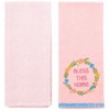 The Lakeside Collection Embroidered Kitchen Towels Religious Set of 2 - 4 of 4